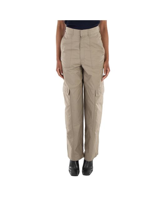 Loewe Natural High Waist Cargo Pants, Brand Size 34 (Us