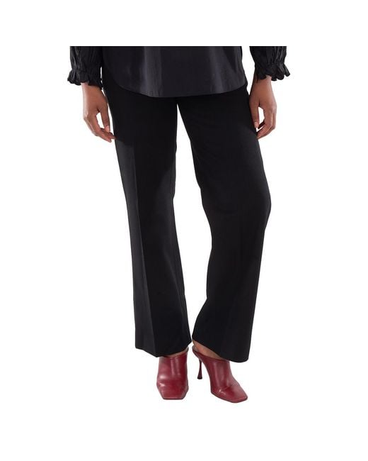 Burberry Black Wool Blend Tailored Trousers, Brand Size 8 Us