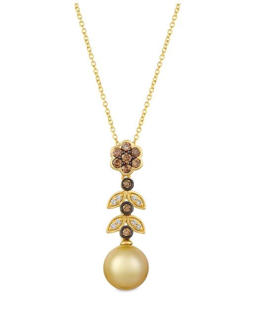 Le Vian Metallic Chocolatier Pendant Golden South Sea Pearl for men