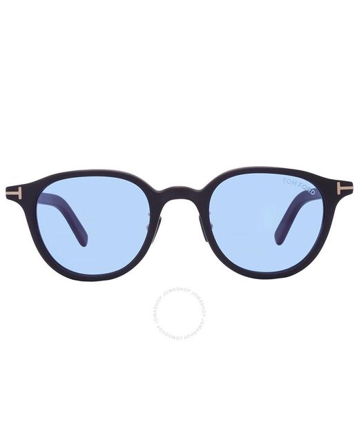 Tom Ford Blue Square Sunglasses Ft0977-d 02v 48 for men