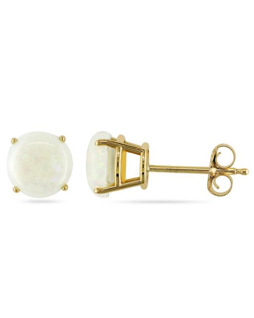 Amour Metallic Opal Stud Earrings for men