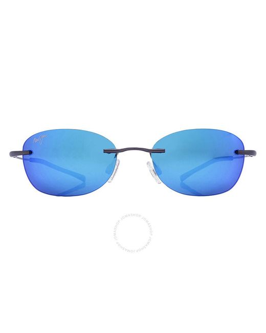 Maui Jim Aki Aki Blue Hawaii Oval Sunglasses B333-02d 50