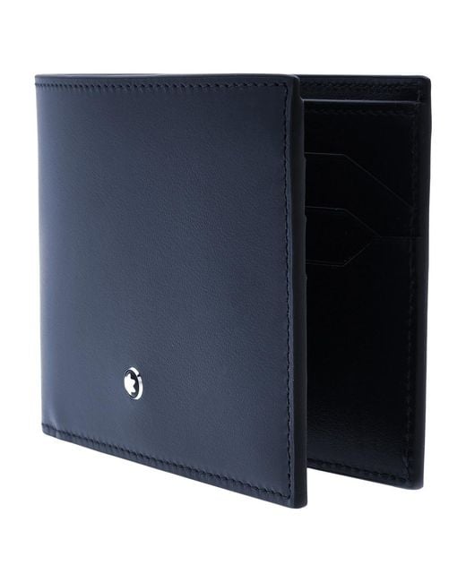 Montblanc Blue Meisterstuck Leather Wallet 6Cc