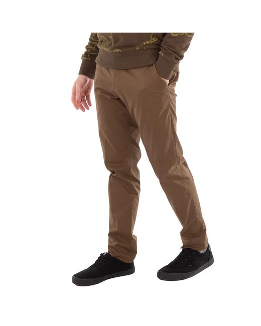 Zegna Brown Ermenegildo Stretch Cotton Pants for men