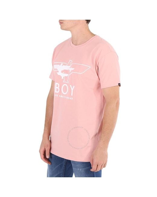 BOY London Pink Cotton Boy Myriad Eagle T-shirt for men