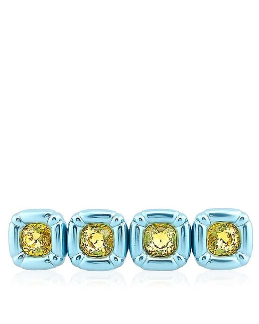 Swarovski Blue Dulcis Cushion Cut Hair Clip