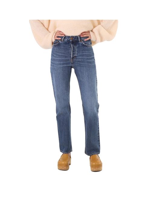 Chloé Blue Slim Washed Jeans