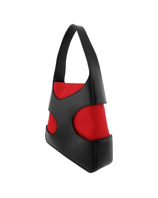 Ferragamo Red Cut-Out Mini Shoulder Bag