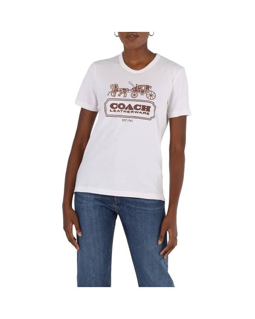 COACH White Logo T-shirt