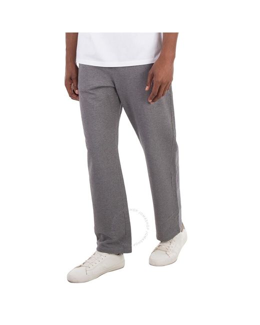 Bally Gray Felpa Logo Print Sweatpants for men