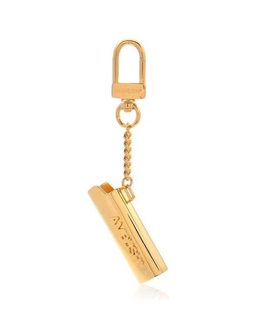 Ambush Metallic Debossed-Logo Lighter Case Key Chain for men