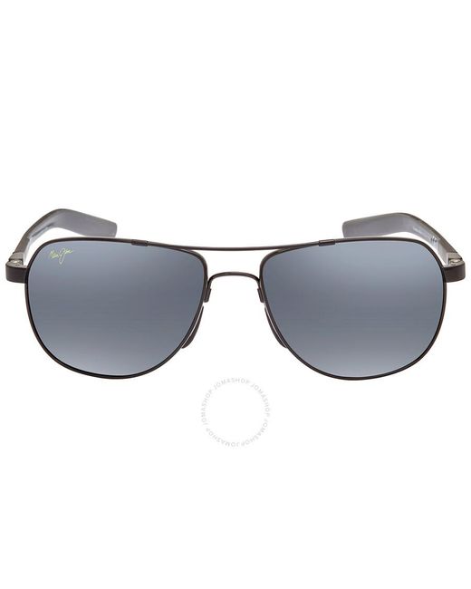 Maui Jim Gray Guardrails Nuetral Grey Pilot Sunglasses 327-02 58