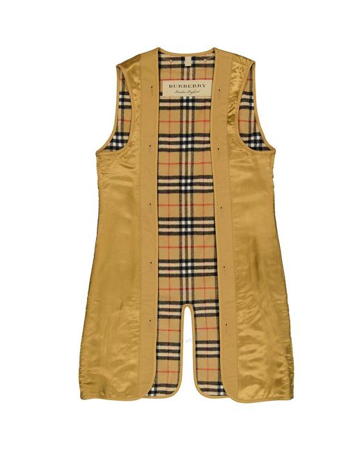 Burberry Yellow Chelsea And Kensington Vintage Check Wool And Cashmere Warmer