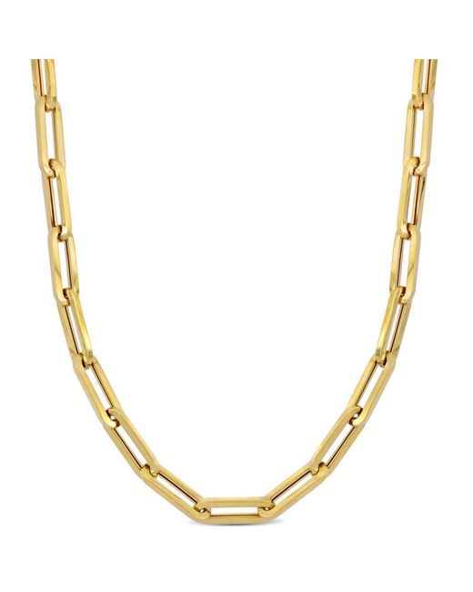 Amour Metallic 6.5Mm Oval Link Chain Necklace