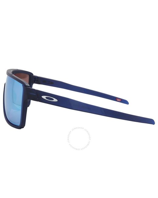 Oakley Blue Castel Prizm Deep Water Polarized Rectangular Sunglasses Oo9147 914706 63 for men