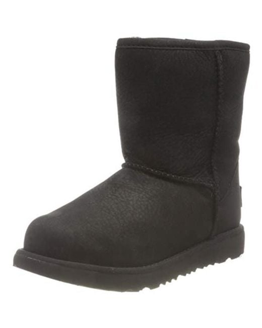 Ugg Black Classic Short Ii Wp Kids' Boots, Size Big Kid