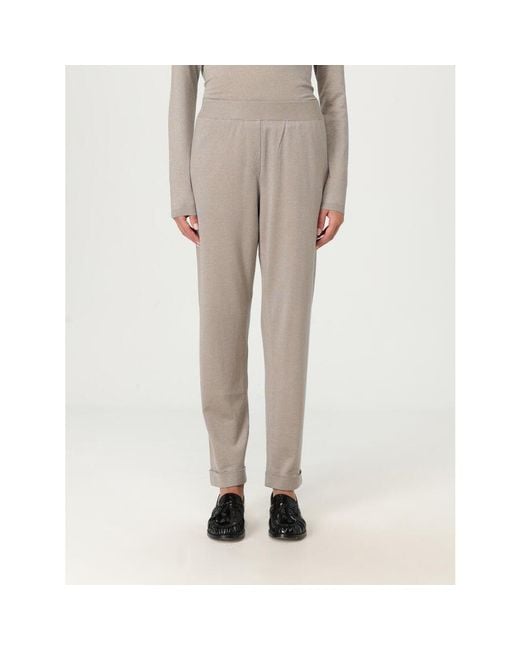 Brunello Cucinelli Natural Light Knit Trousers for men