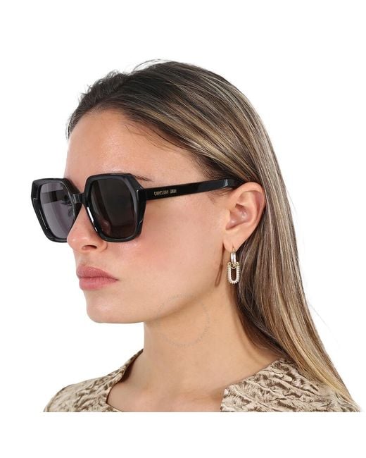 Dior Gray Gret Geometric Sunglasses Midnight S2f 10a0 56