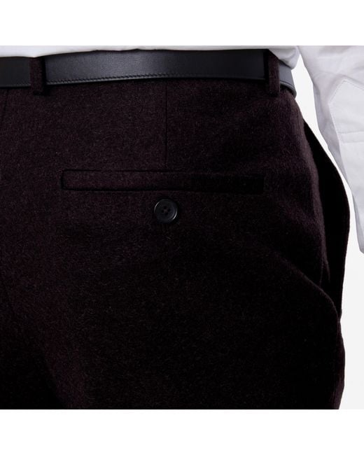 Bally Black Virgin Wool Tailored Trousers, Brand Size 50 Waist for men