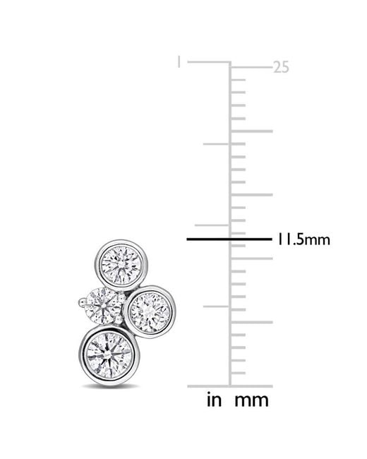 Created Forever Metallic 1 Ct Lab Grown Diamond Tw Fashion Post Earrings