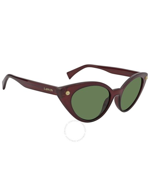 Lanvin Green Cat Eye Sunglasses