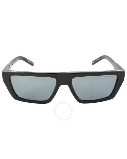 Arnette Gray Mirrror Browline Sunglasses An4281 12116g 56 for men