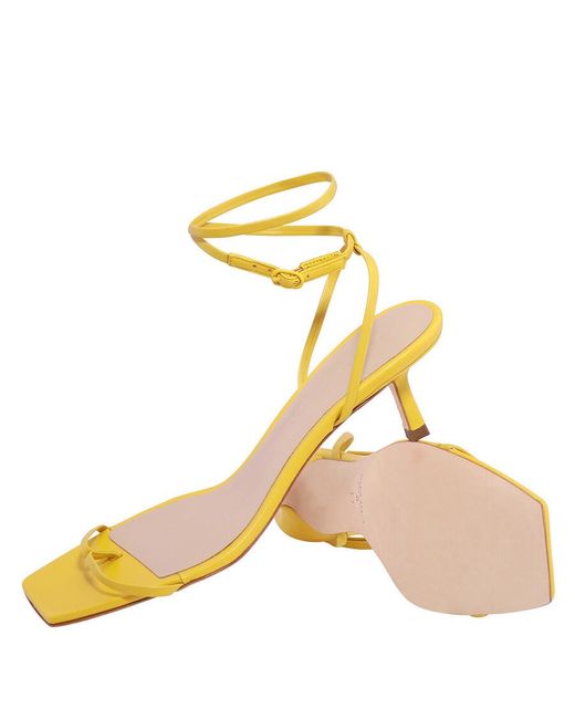 STUDIO AMELIA Metallic Ankle Bind 50 Entwined Leather Sandals