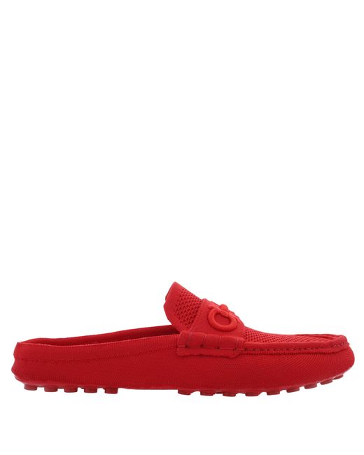 Ferragamo Red Ferragamo Decker Gancini Woven Drivers, Size 9 Ee for men