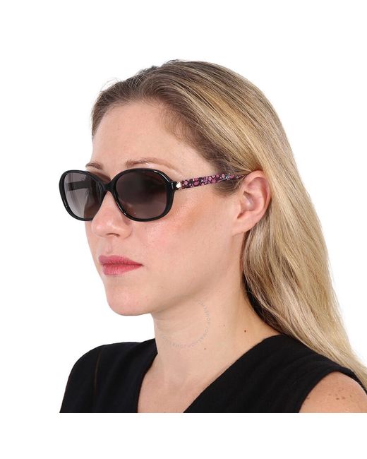Kate Spade Brown Polarized Grey Square Sunglasses Izabella/g/s 0807/wj 55