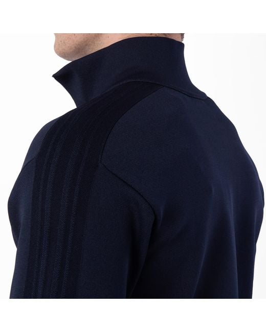 Burberry Blue Logo Embroidered Sport Jacket for men