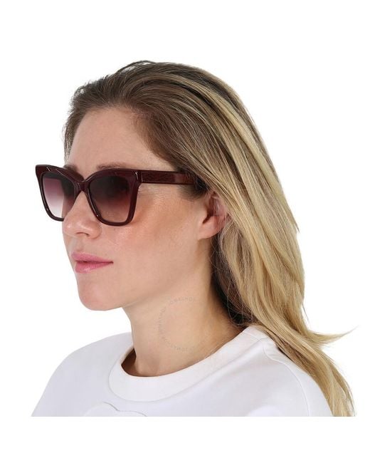 Longchamp Brown Gradient Cat Eye Sunglasses Lo699s 601 53