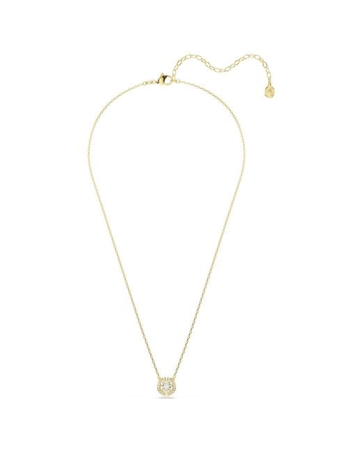 Swarovski Metallic Una 18K Plated Angelic Pendant Necklace for men