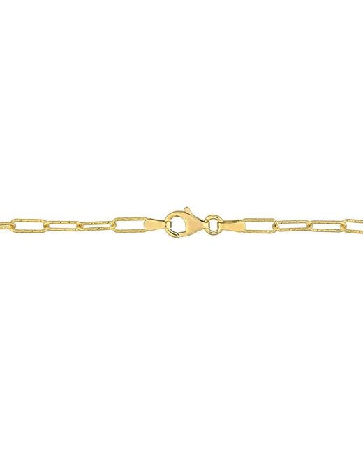 Amour Metallic Fancy Paperclip Chain Necklace