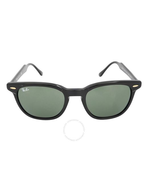 Ray-Ban Brown Hawkeye Green Square Sunglasses