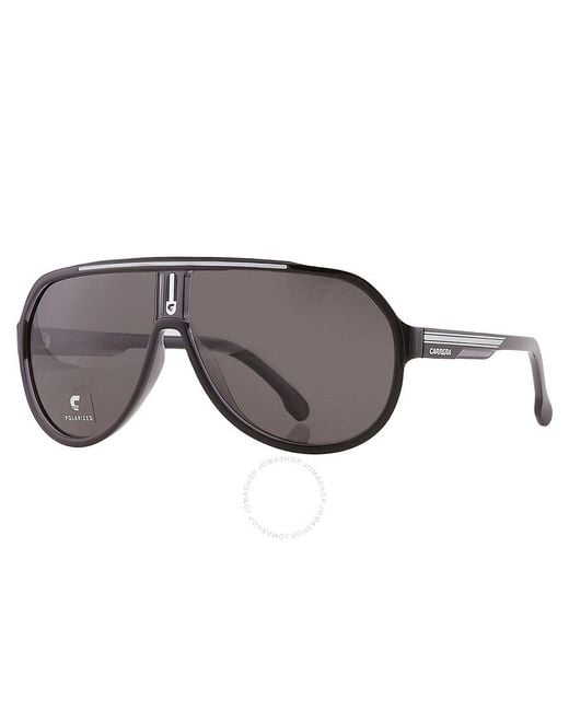 Carrera Gray Polarized Grey Pilot Sunglasses 1057/s 008a/m9 64 for men