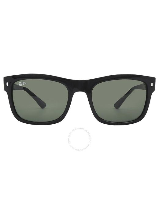 Ray-Ban Black Green Square Sunglasses Rb4428 601/31 56