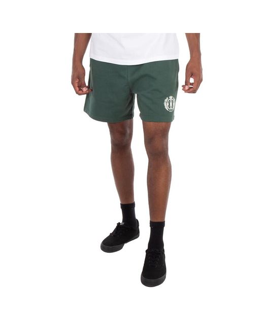 Bally Green Logo Print Track Shorts for men