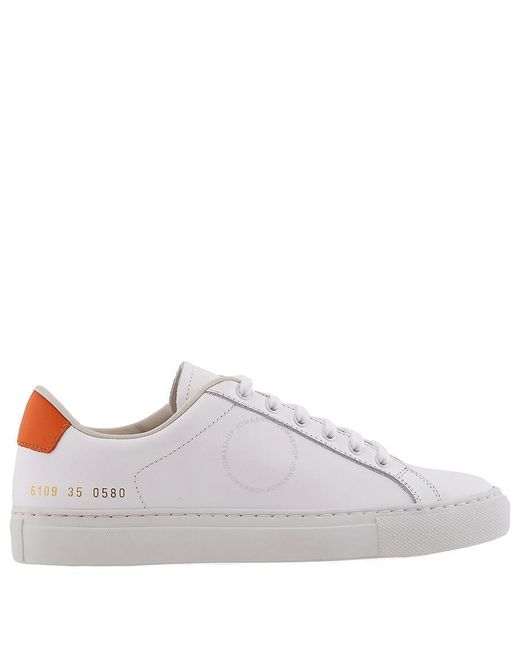 Common Projects Retro Bicolor Leather Low top Sneakers in White Lyst UK