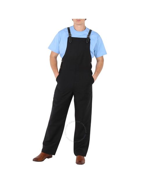 Burberry Blue Bib-front Technical Overalls for men