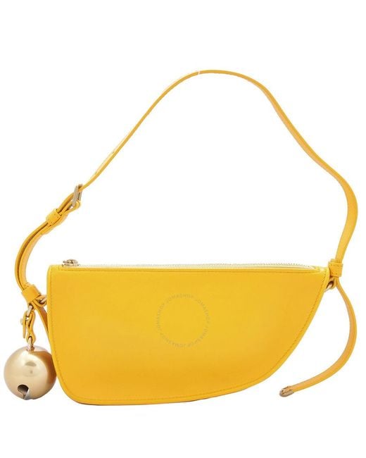 Burberry Yellow Shield Bell Charrm Mini Leather Shoulder Bag