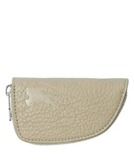 Burberry Natural Medium Shield Zip Wallet for men