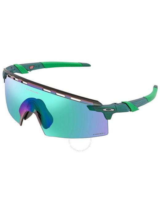 Oakley Green Encoder Strike Vented Prizm Jade Shield Sunglasses Oo9235 923504 39 for men