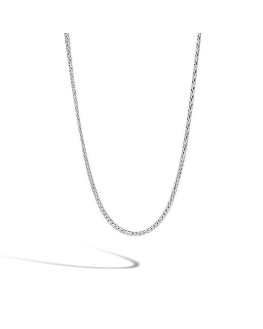 John Hardy Metallic Classic Chain 2.5Mm Necklace With Lobster Clasp 22" for men