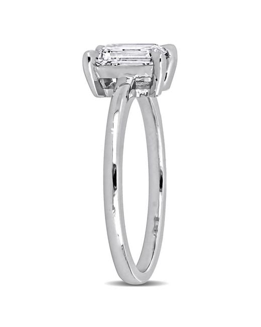 Created Forever Metallic 1Ct Tw Emerald-Cut Lab Grown Diamond Solitaire Engagement Ring