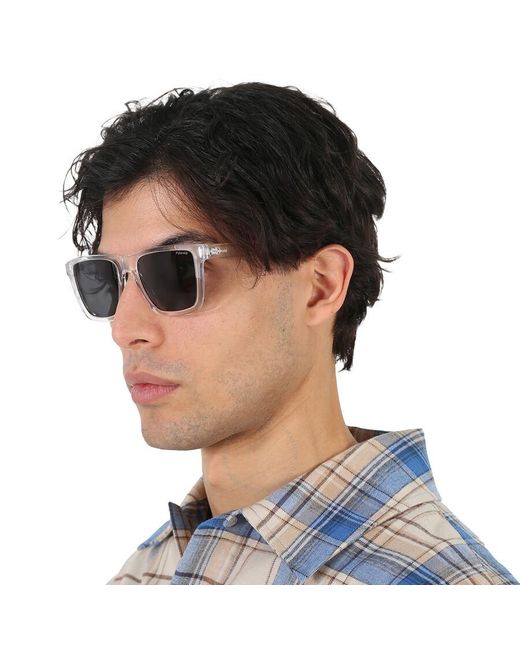 Polaroid Blue Core Polarized Grey Square Sunglasses Pld 6176/s 0900/m9 54 for men