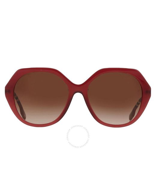 Burberry Vanessa Brown Gradient Geometric Sunglasses Be4375 401813 55