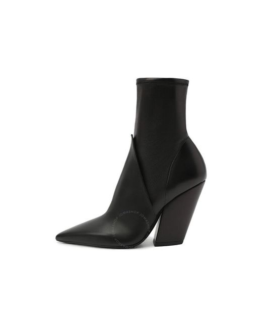 Burberry Black Rose 100 Leather Ankle Boots