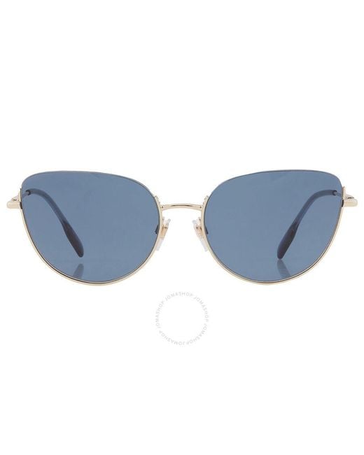 Burberry Harper Blue Cat Eye Sunglasses Be3144 110980 58