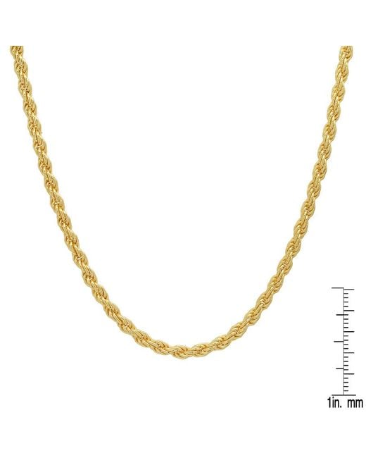 Kylie Harper Metallic 14K 2Mm Diamond-Cut Rope Chain Necklace