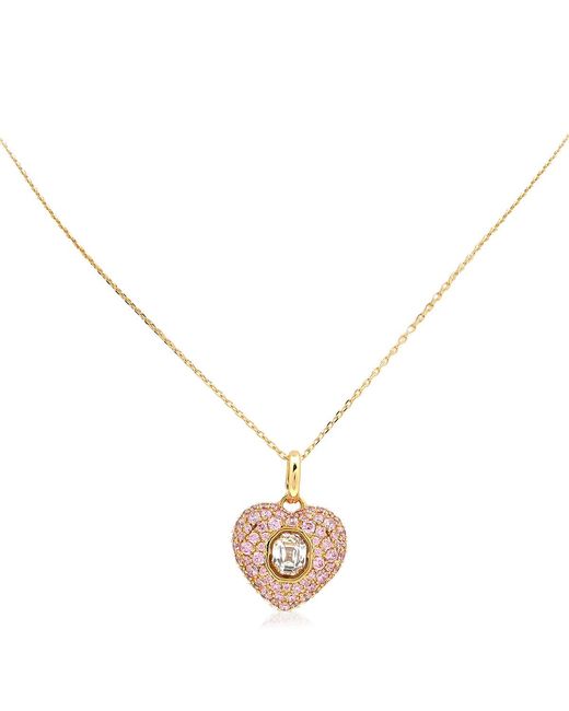 Swarovski Metallic Hyperbola Pendant Heart Shiny